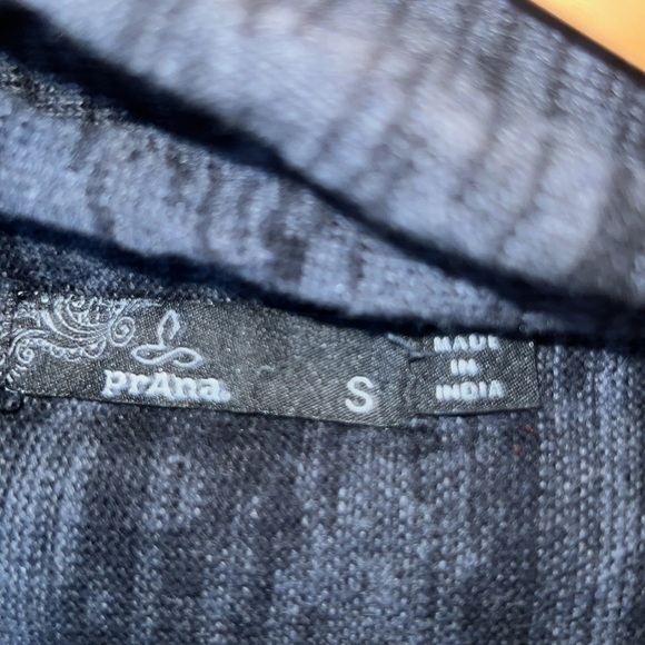 Prana Knit Open Front Cardigan Sweater Women’s Small Gray - Picture 3 of 4